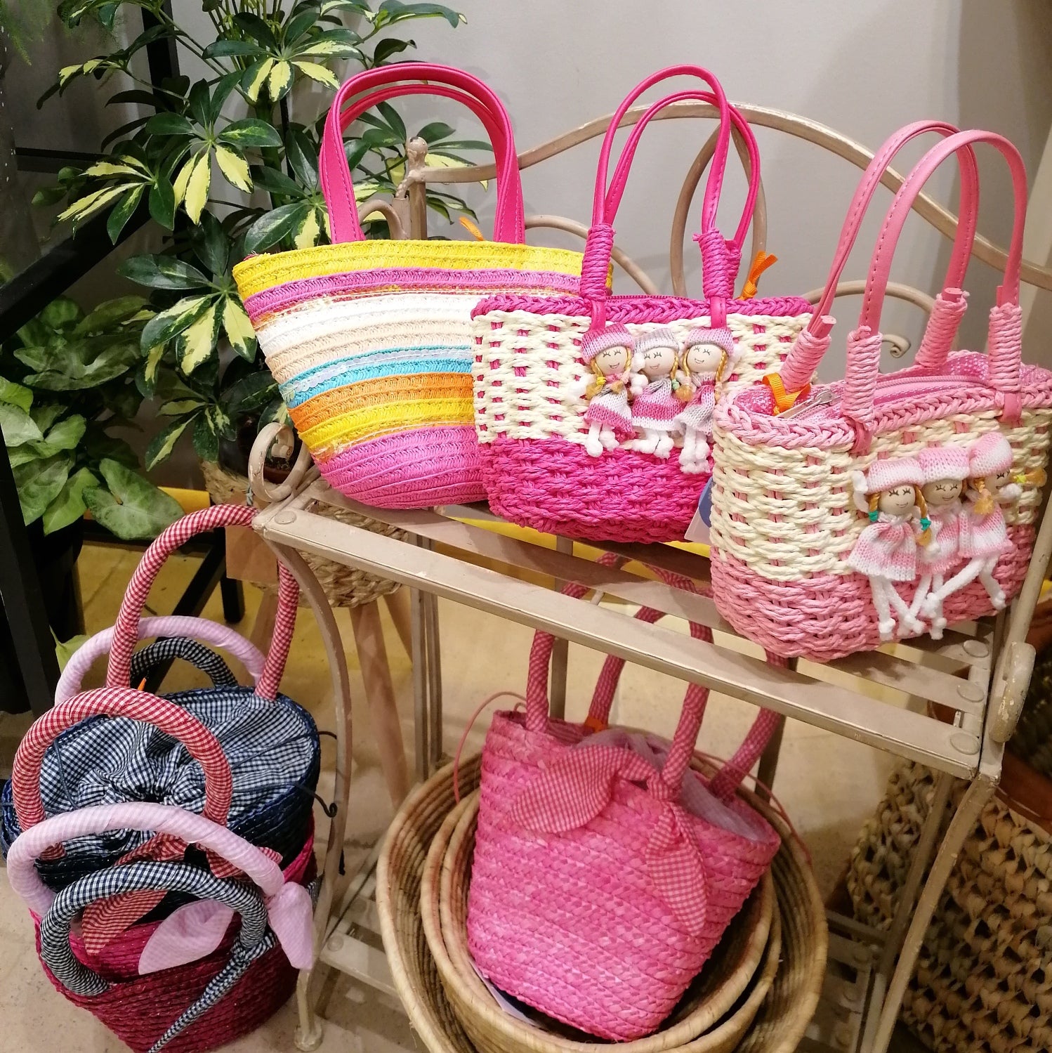 Girl Basket with Dollies