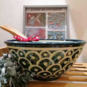 Open image in slideshow, Provence Handmade Pottery Medium Salad Bowl
