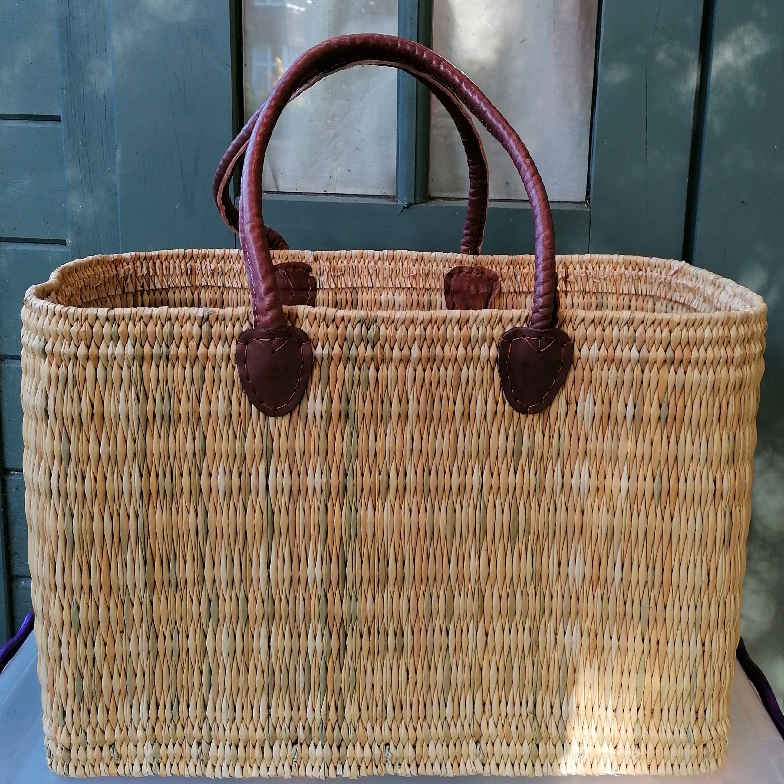 French Market Basket with long handles