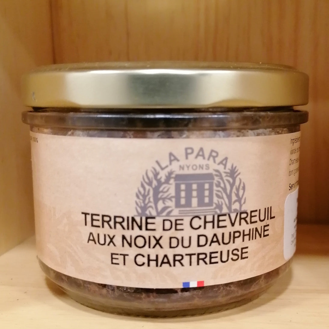 Venison pate with walnuts (from Dauphine) and Chartreuse liqueur (200g)