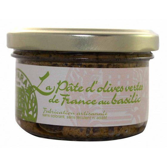 Green olive pate with basil 90g - Vegan
